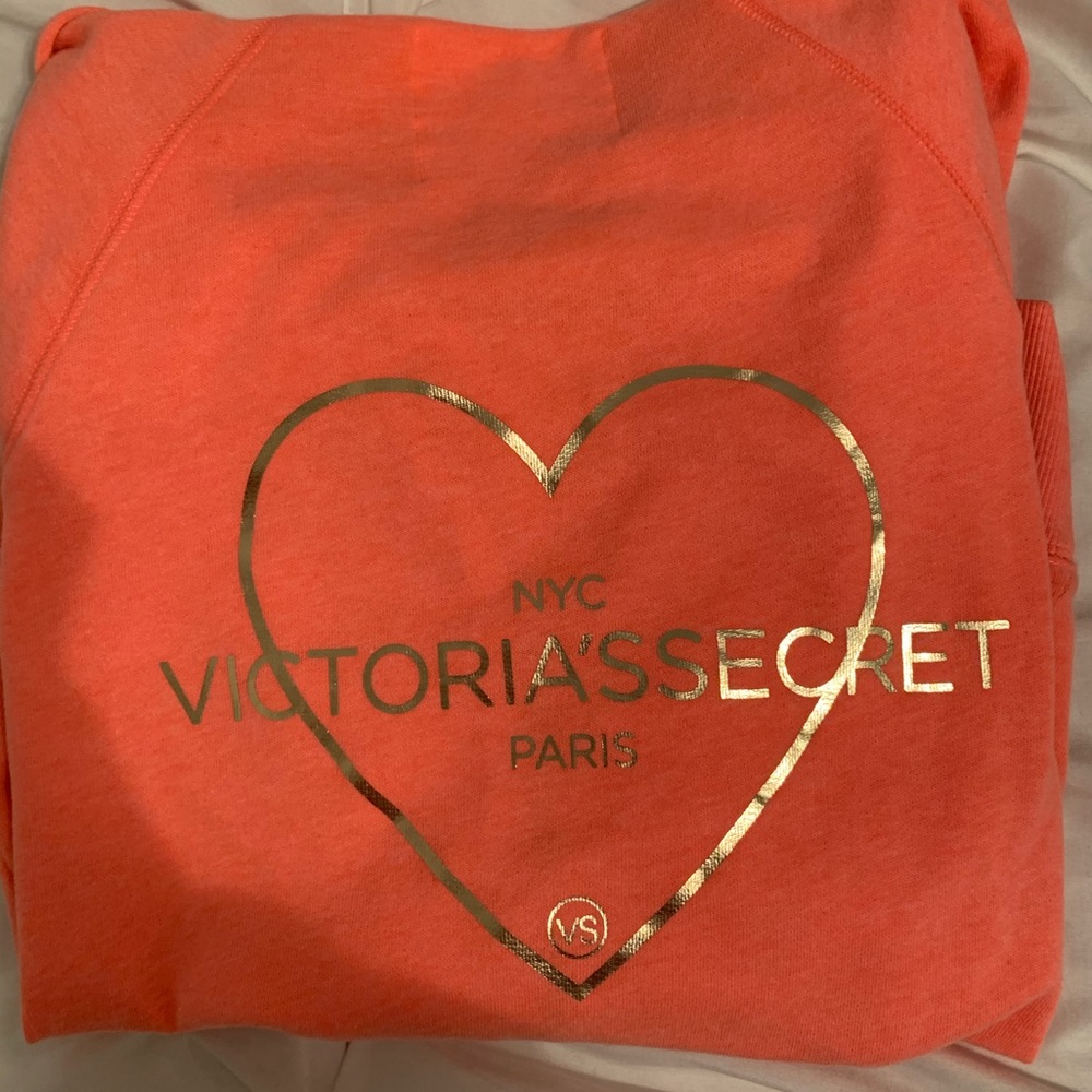 Coral Victoria’s Secret Full Zip Hoodie